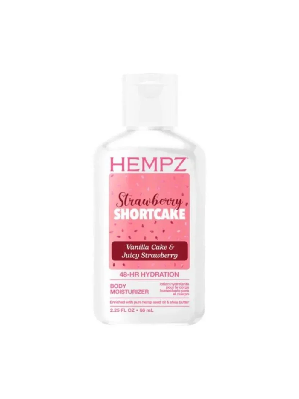 Hempz Strawberry Shortcake Moisturizing Body Lotion MINI 2.25 oz